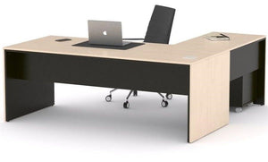 Mesa de despacho Eslem en L negra ofitipo 3