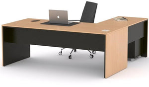 Mesa de despacho Eslem en L negra ofitipo 10