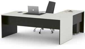 Mesa de despacho Eslem en L negra ofitipo 8