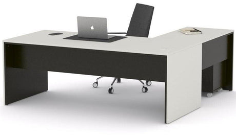 Mesa de despacho Eslem en L negra ofitipo 8