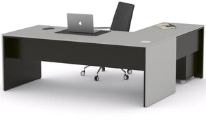 Mesa de despacho Eslem en L negra ofitipo 9