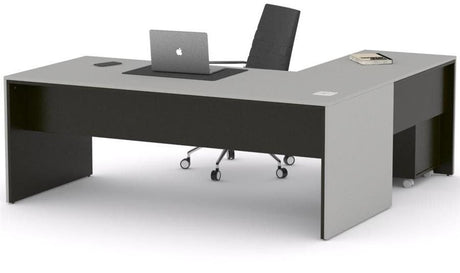 Mesa de despacho Eslem en L negra ofitipo 9