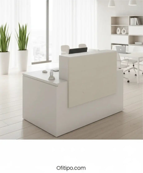 Mostrador de recepción de color cachemire brillante