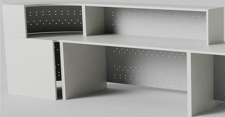 Mostrador curvo Nurtus metal Ofitipo 2