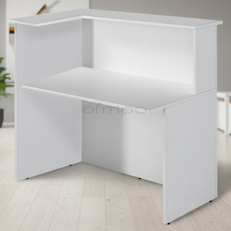 Mostrador de esquina blanco Mober ofitipo 2