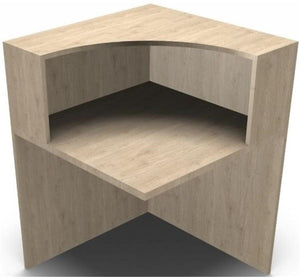 Mostrador de esquina Lintacen Lite ofitipo 2