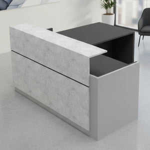 Mostrador de esquina Trento Brillo - Ofitipo 1