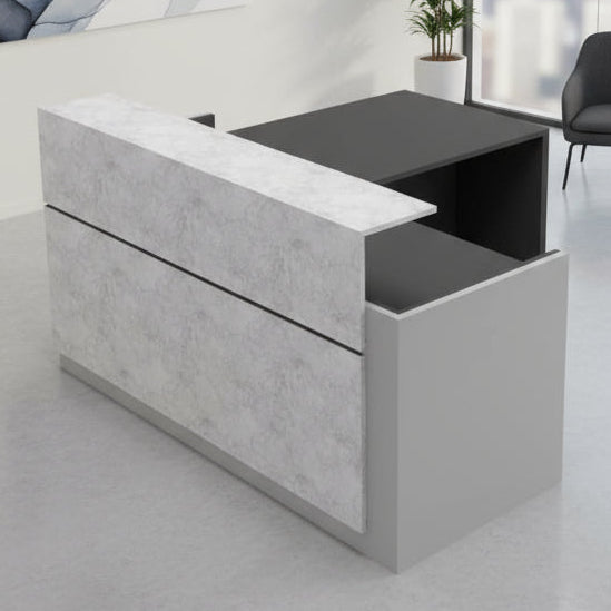 Mostrador de esquina Trento Brillo - Ofitipo 1