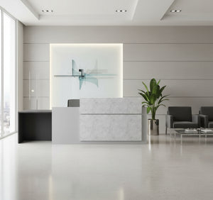 Mostrador de esquina Trento Brillo - Ofitipo 5