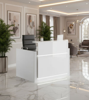 Mostrador de esquina Trento Brillo - Ofitipo 12