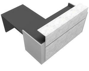 Mostrador de esquina Trento Brillo - Ofitipo 6