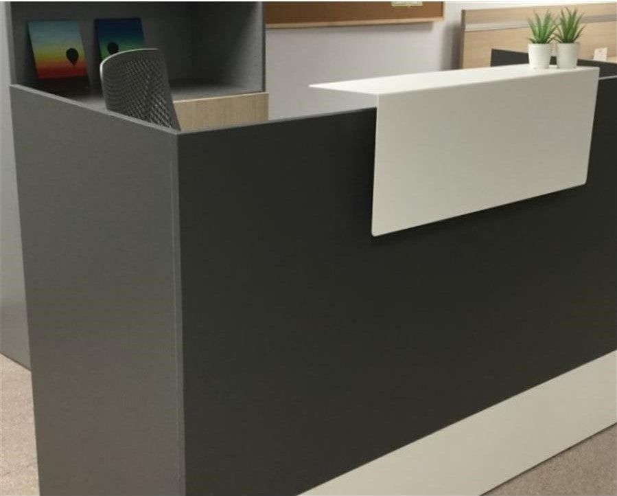 Mostrador de recepción Mester blanco, gris o antracita ofitipo 1