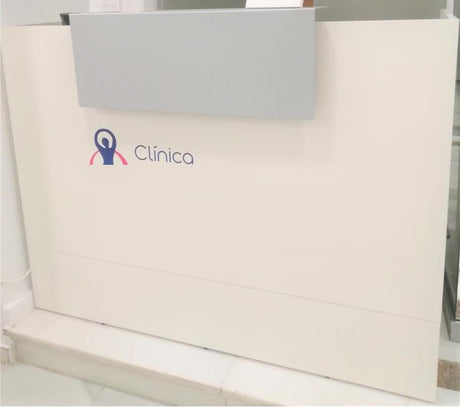 Mostrador de recepción Mester blanco, gris o antracita ofitipo 5