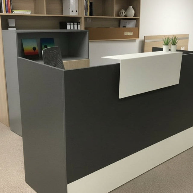 Mostrador de recepción Mester blanco, gris o antracita ofitipo 1