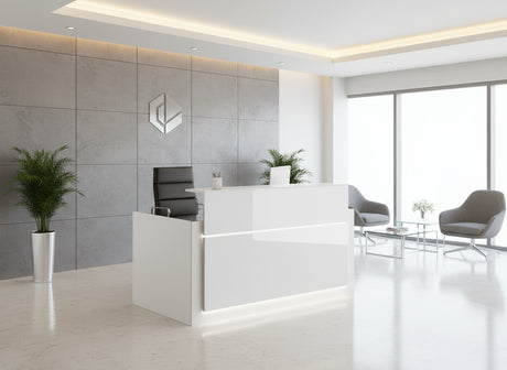 Mostrador de recepción Trento Brillo ofitipo 5