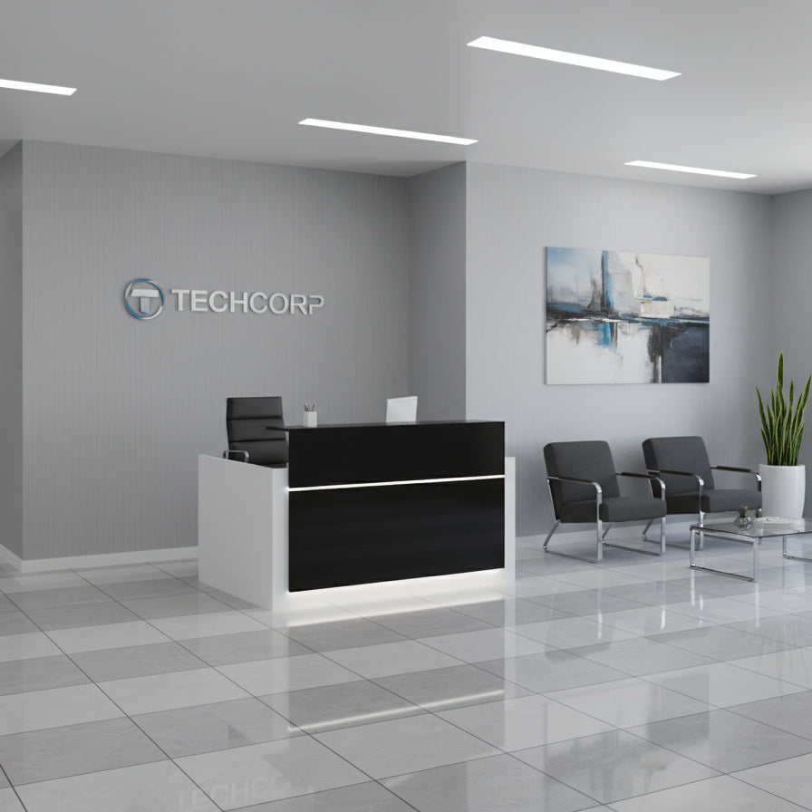 Mostrador de recepción Trento Brillo ofitipo 8