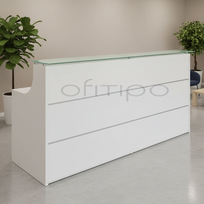 mostrador de recepción empresa