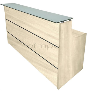 Mostrador de recepción cristal Emof ofitipo 10