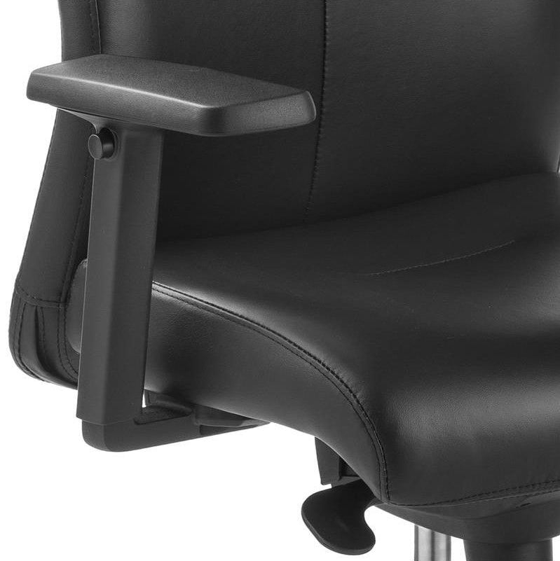 Silla de despacho Ledek negro piel ofitipo 2