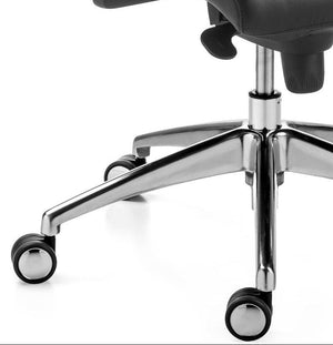 Silla de despacho Ledek negro piel ofitipo 4