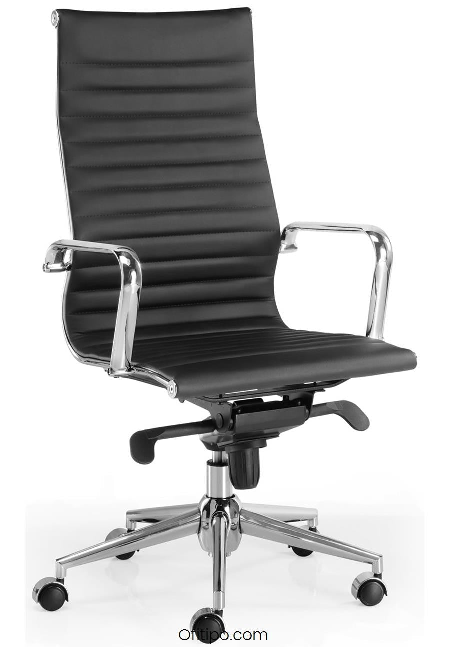 Silla de despacho Londres alta negra ofitipo 1