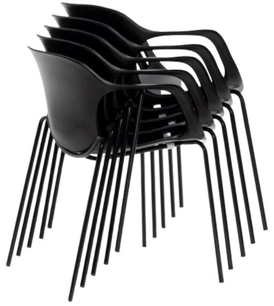 Silla de espera Bari negra ofitipo 6