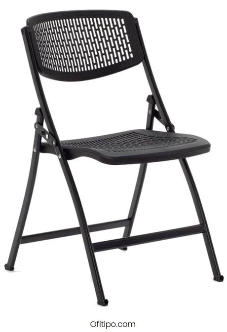 Silla de recepción Seúl negra ofitipo 1