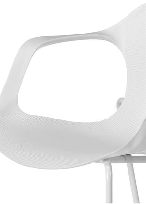 Silla de recepción Bari blanca ofitipo 5