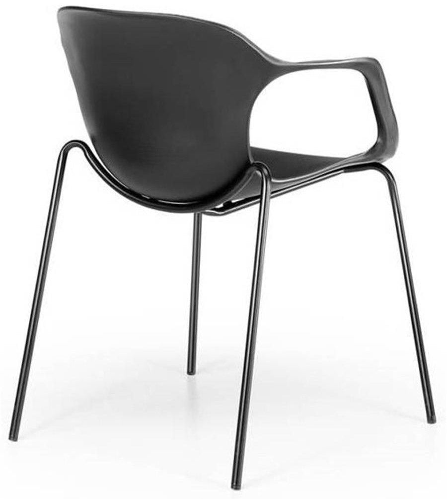 Silla de recepción Bari negra ofitipo 2