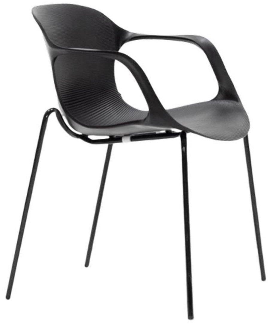 Silla de recepción Bari negra ofitipo 3