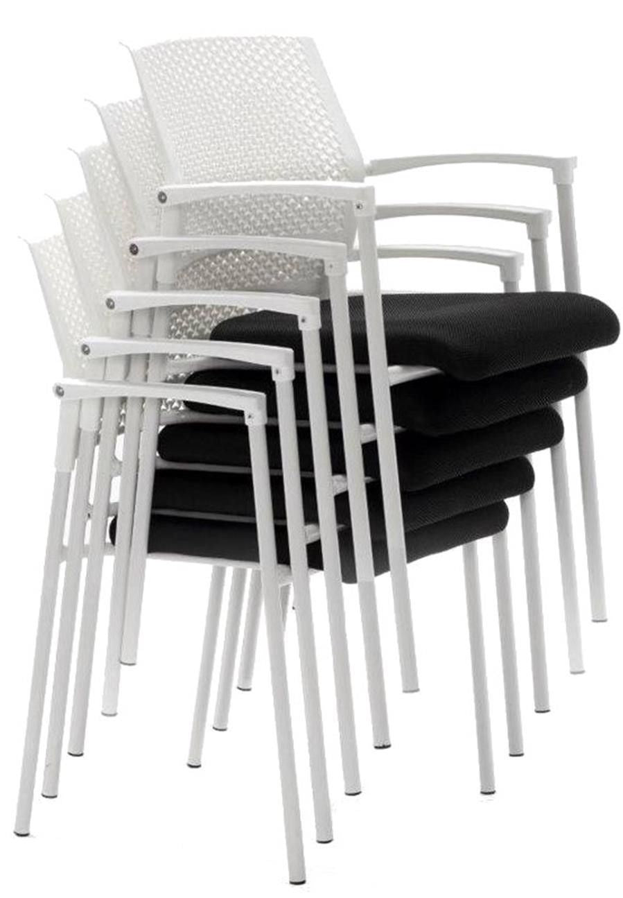 Silla de recepción Manila blanca ofitipo 4