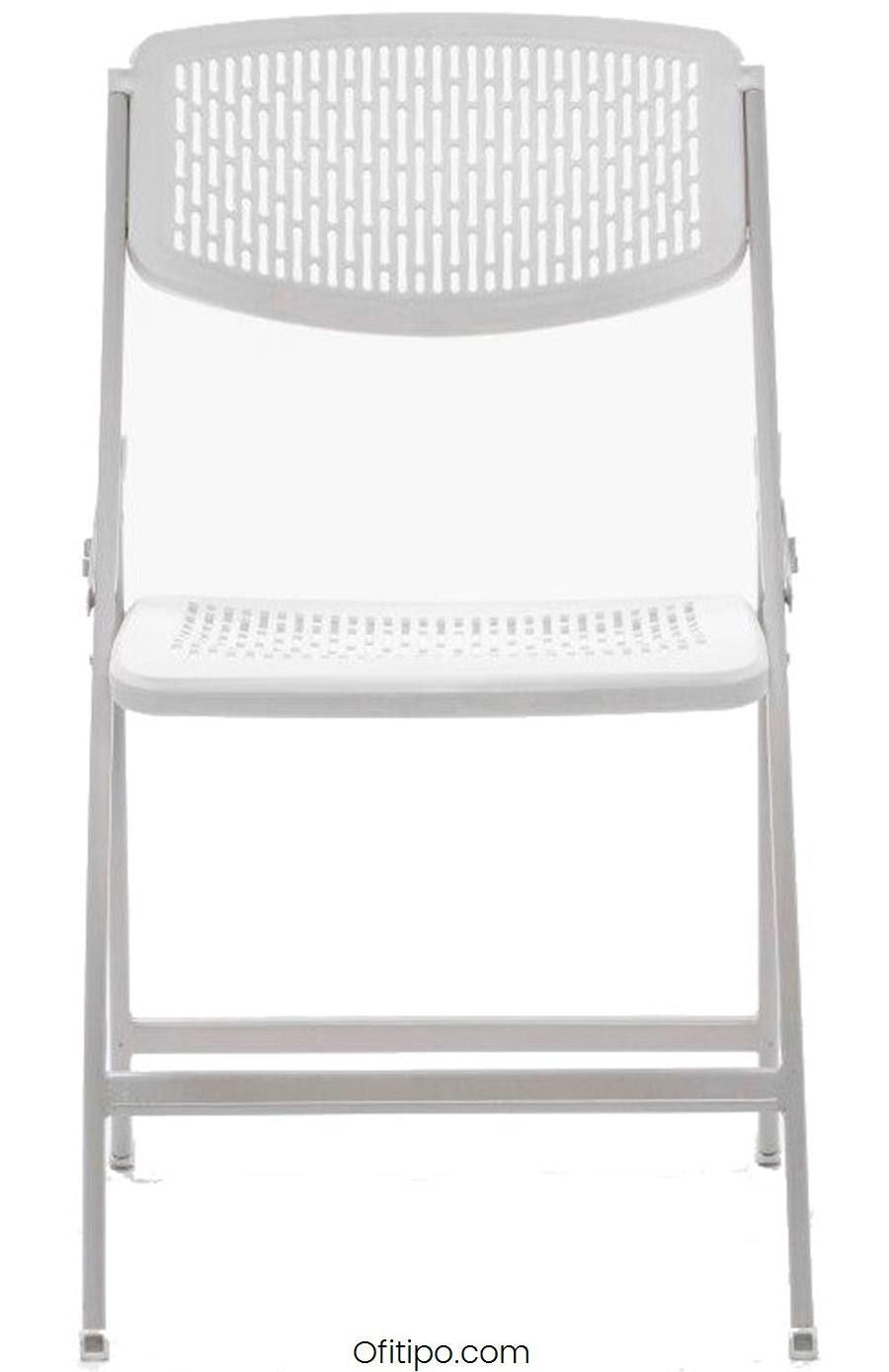 Silla de recepción Seul  blanca ofitipo 3