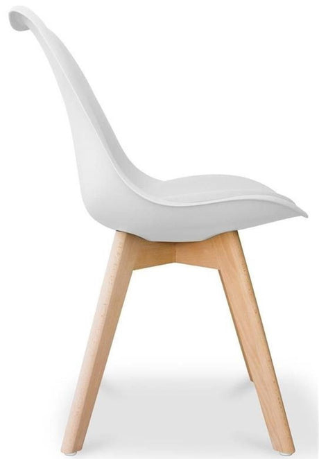 Silla de recepción Tallin blanca ofitipo 2