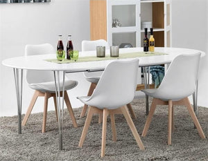 Silla de recepción Tallin blanca ofitipo 4
