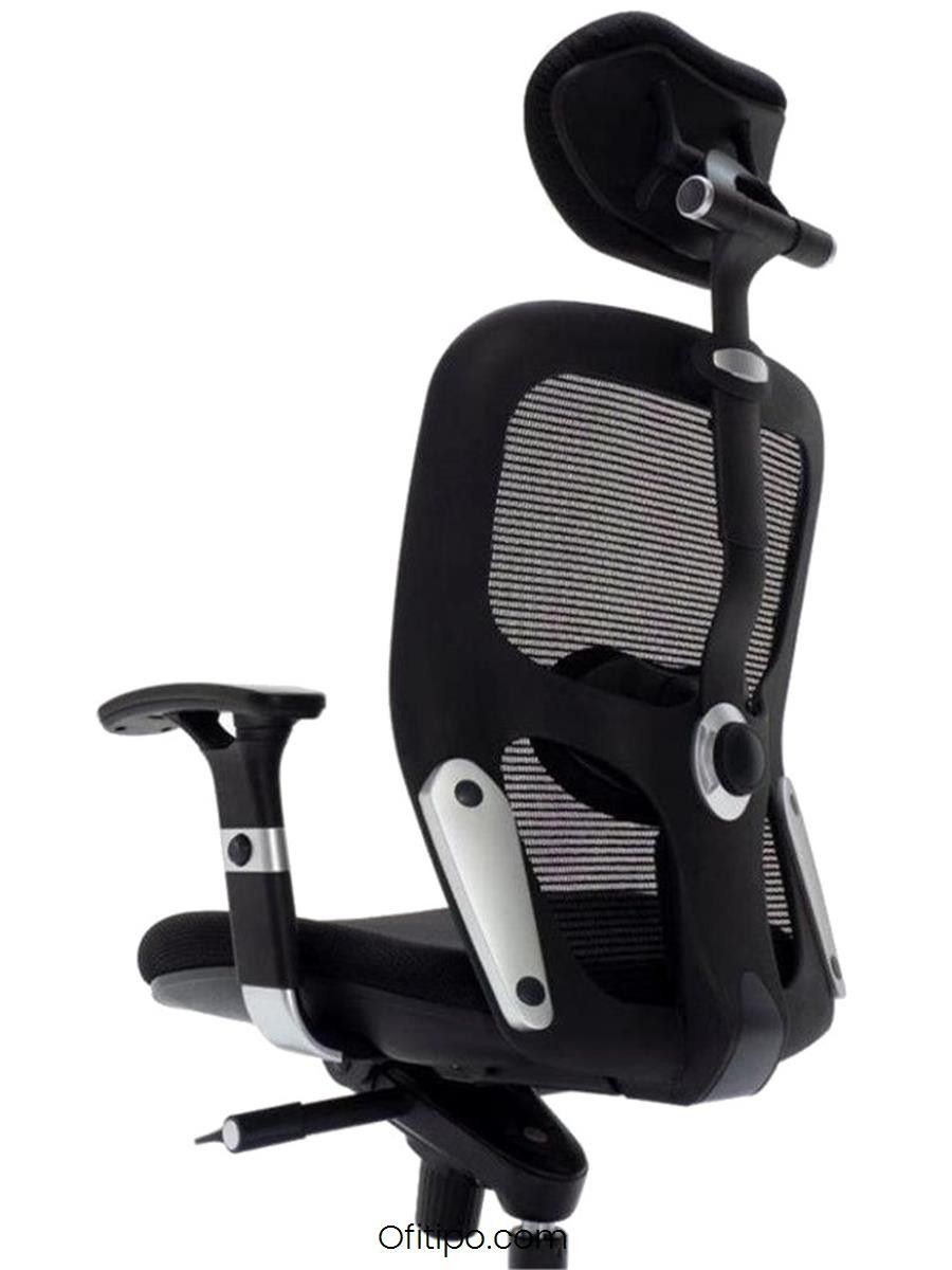 Silla de trabajo Boston alta negra ofitipo 5