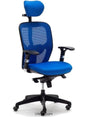 Silla de trabajo Boston alta azul ofitipo 1