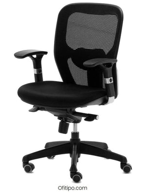 Silla de trabajo Boston negra ofitipo 5