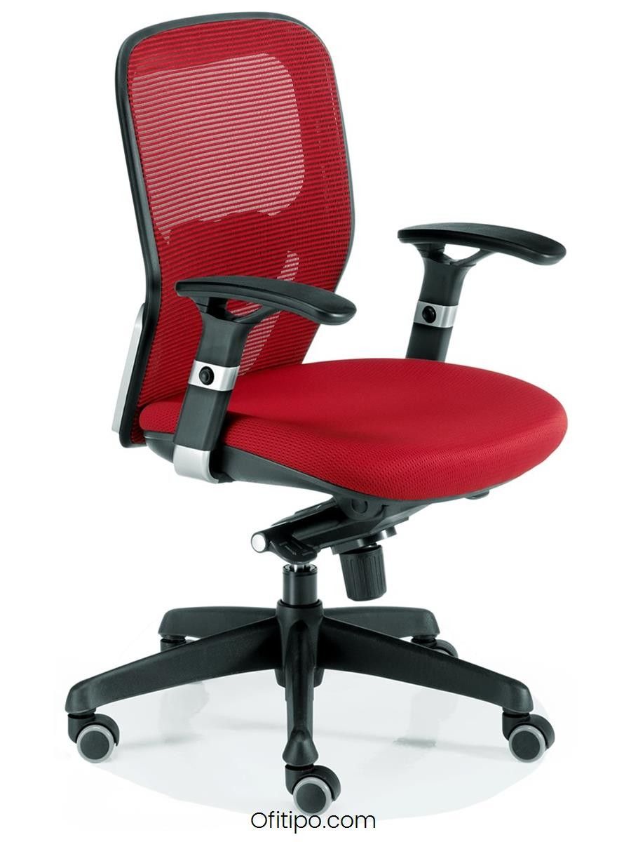 Silla de trabajo Boston roja ofitipo 1