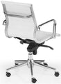 Silla de trabajo Londres respaldo bajo blanca ofitipo 2