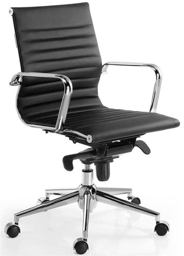 Silla de trabajo Londres respaldo bajo negra ofitipo 1