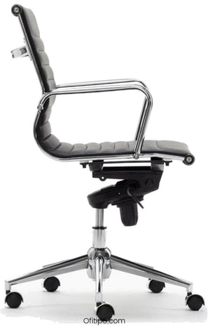 Silla de trabajo Londres respaldo bajo negra ofitipo 3