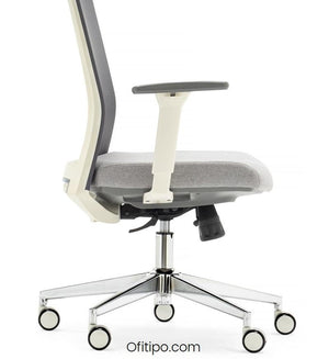 Silla de trabajo Niza blanca alta ofitipo 3