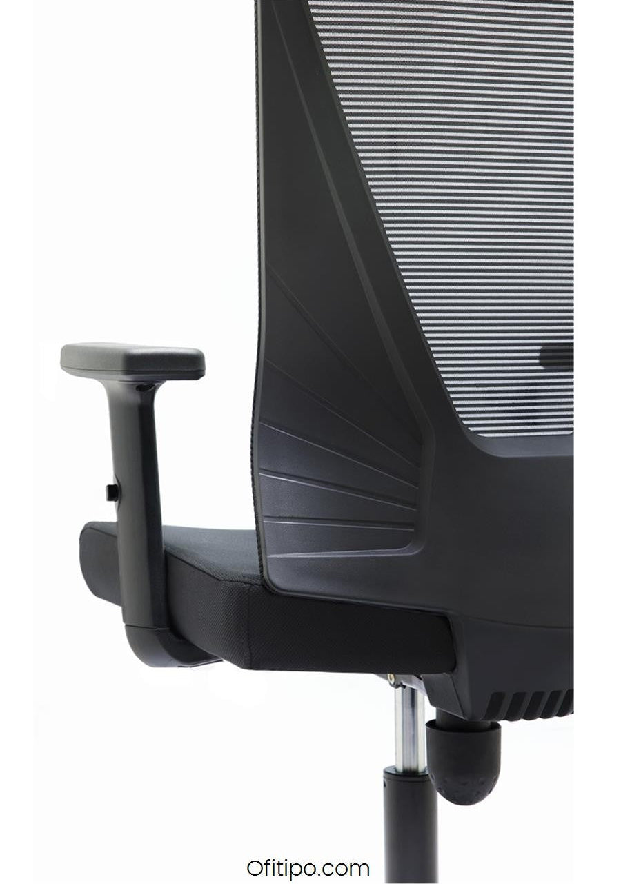 Silla de trabajo Tirana negra ofitipo 8